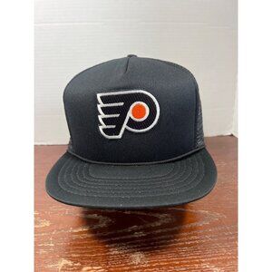 Vintage Philadelphia Flyers Black Mesh Snapback Hat X3